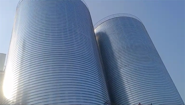 河东2座混凝土高架卷板仓